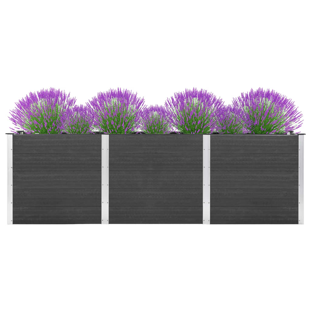 Garten-Hochbeet Wpc Grau