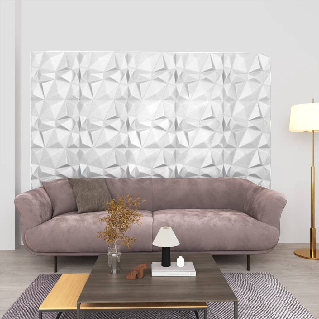 3D-Wandpaneele 48 Stk. 50X50 Cm 12 M²
