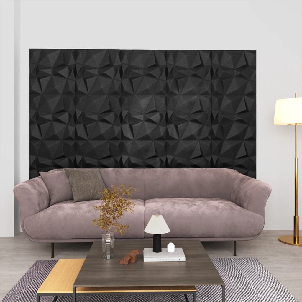 3D-Wandpaneele 48 Stk. 50X50 Cm 12 M²