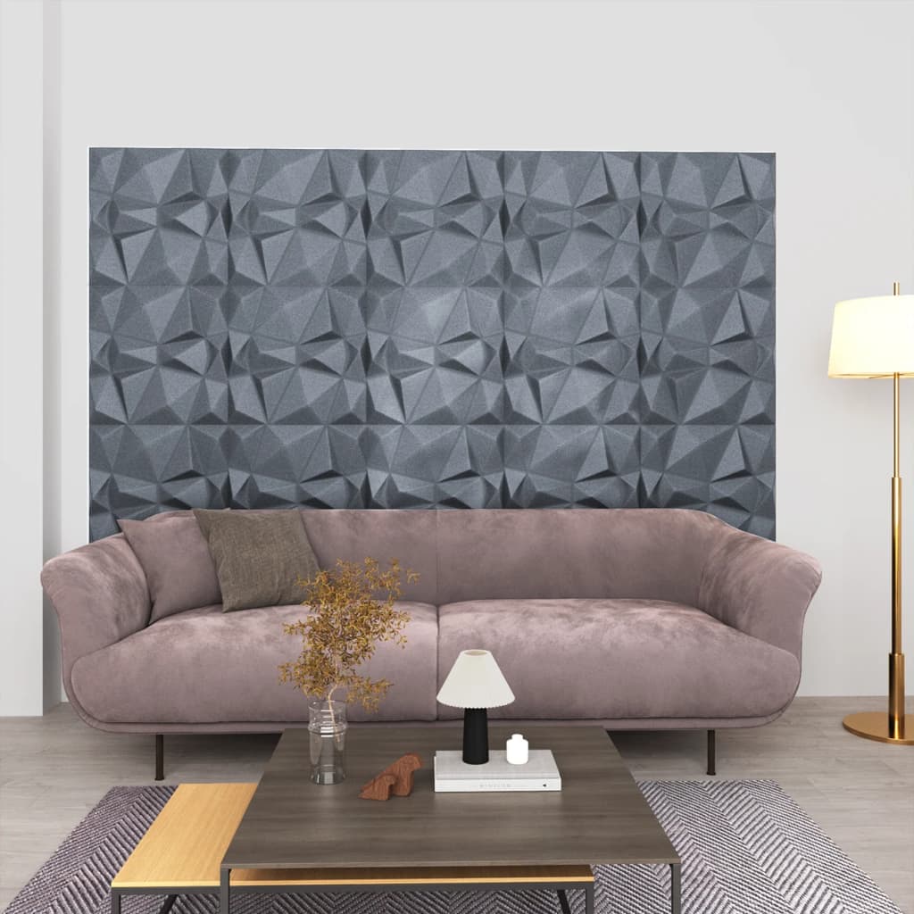 3D-Wandpaneele 48 Stk. 50X50 Cm 12 M²
