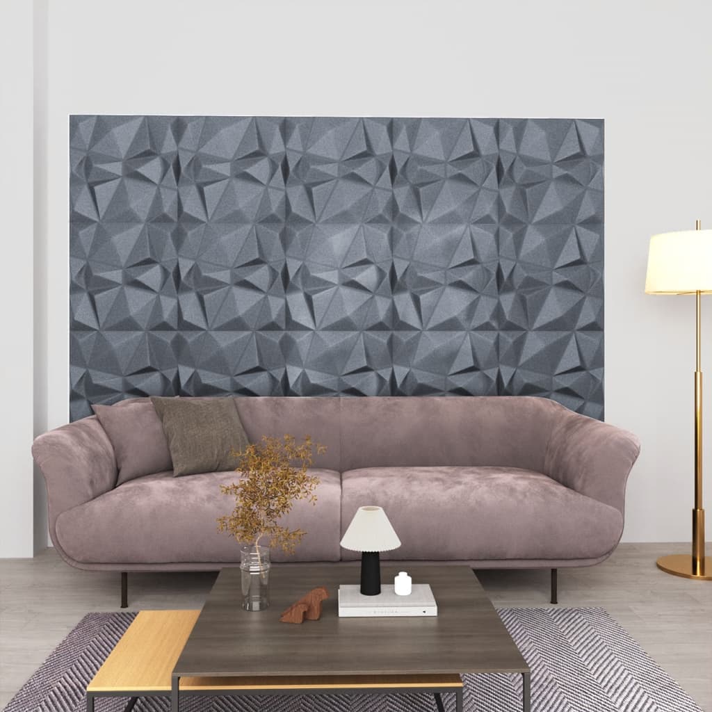 3D-Wandpaneele 48 Stk. 50X50 Cm 12 M²