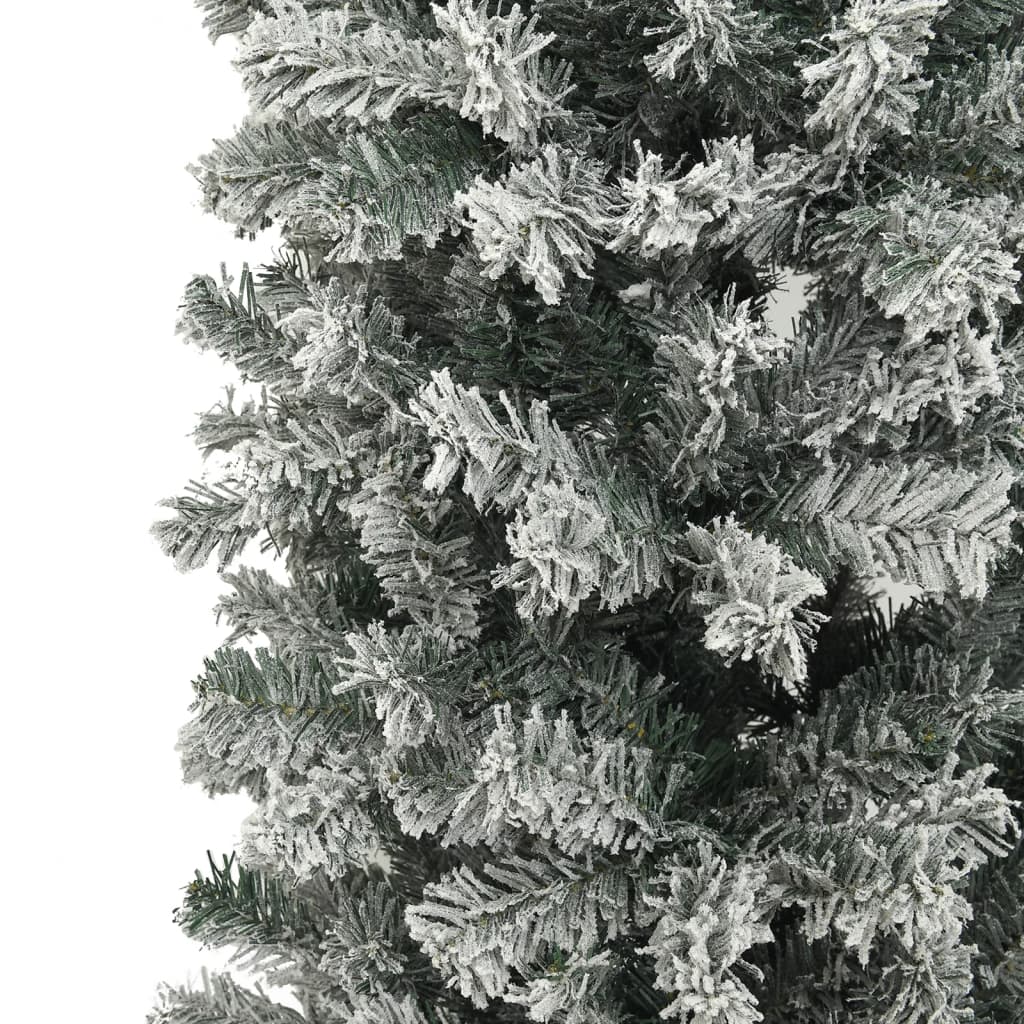Weihnachtsgirlande Beschneit 240 Cm Weiß Und Grün