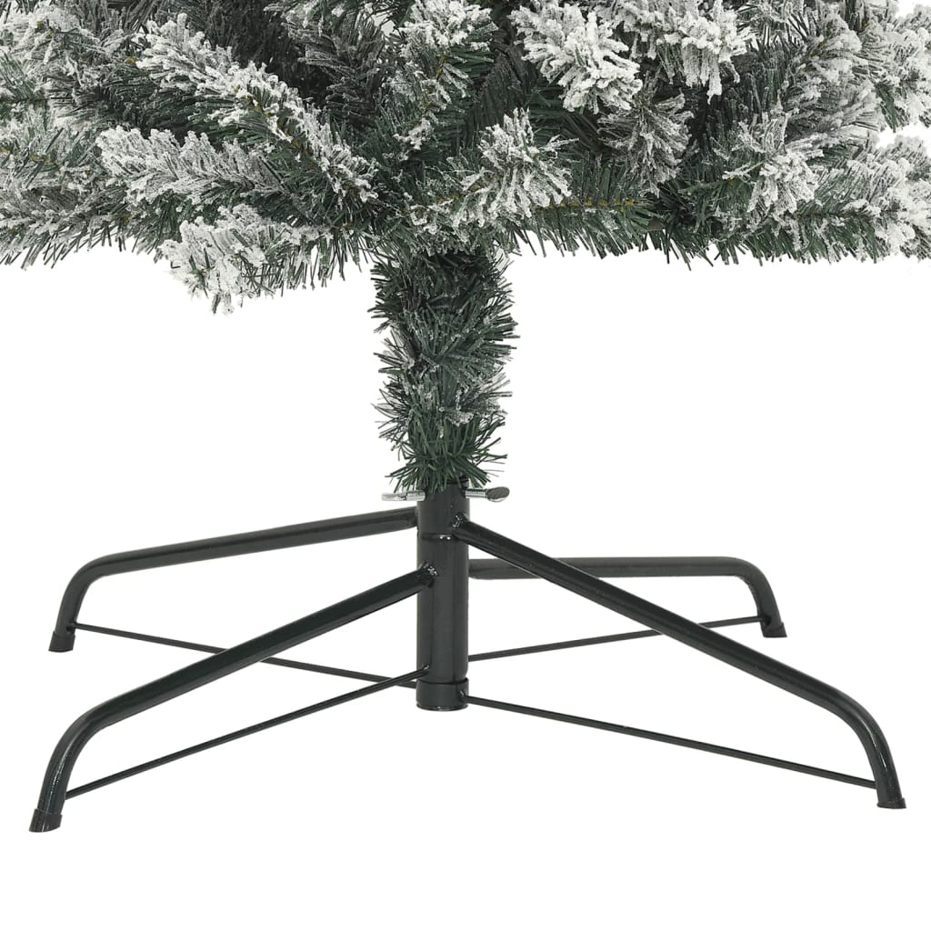 Weihnachtsgirlande Beschneit 240 Cm Weiß Und Grün