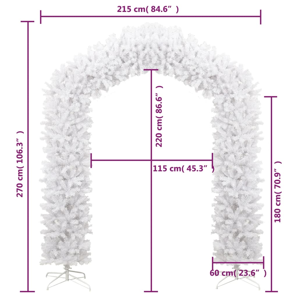 Weihnachtsgirlande 270 Cm Weiß