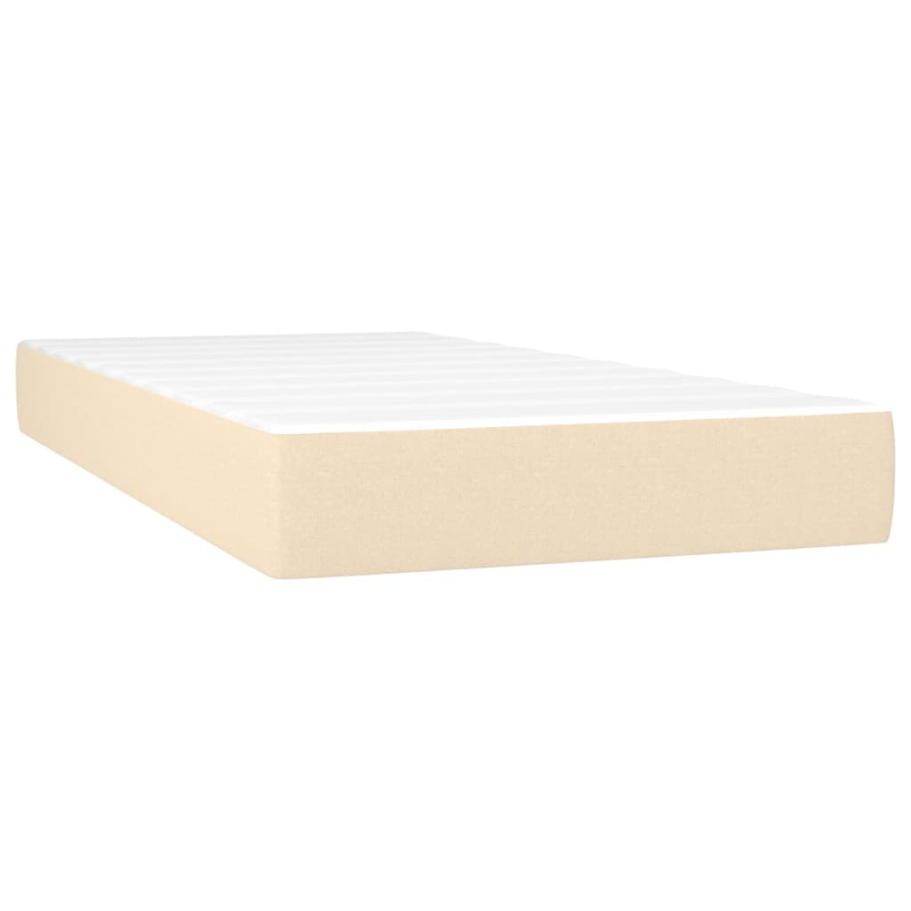 Boxspringbett Mit Matratze Stoff Creme