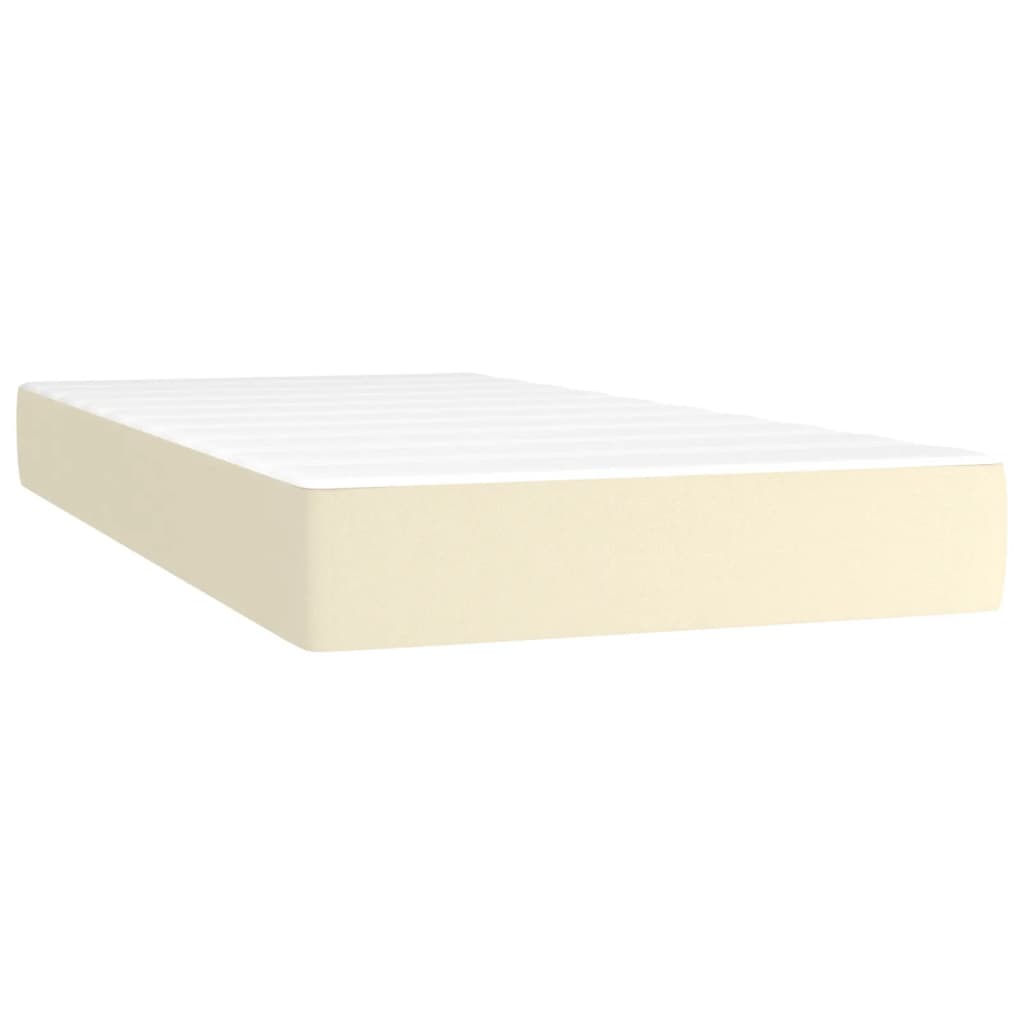 Boxspringbett Mit Matratze Kunstleder Creme