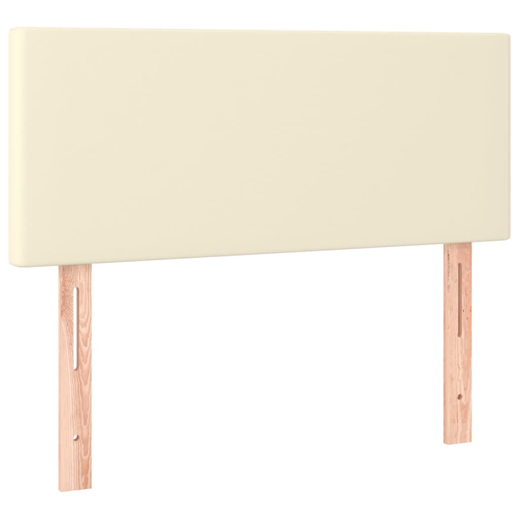 Boxspringbett Mit Matratze Kunstleder Creme