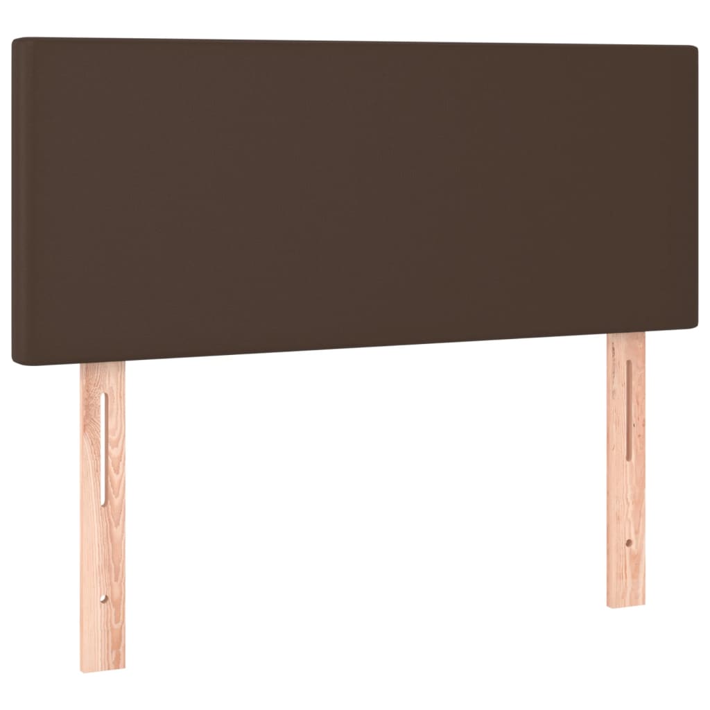 Boxspringbett Mit Matratze Kunstleder Braun