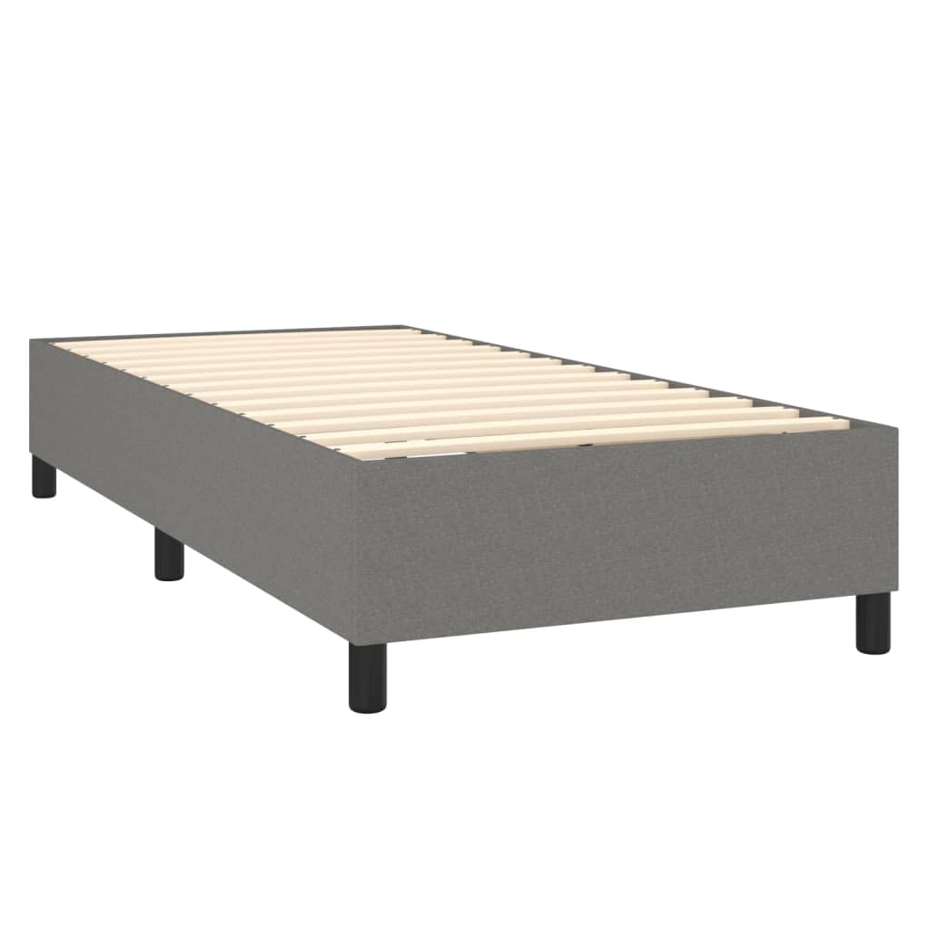 Boxspringbett Mit Matratze Stoff Dunkelgrau