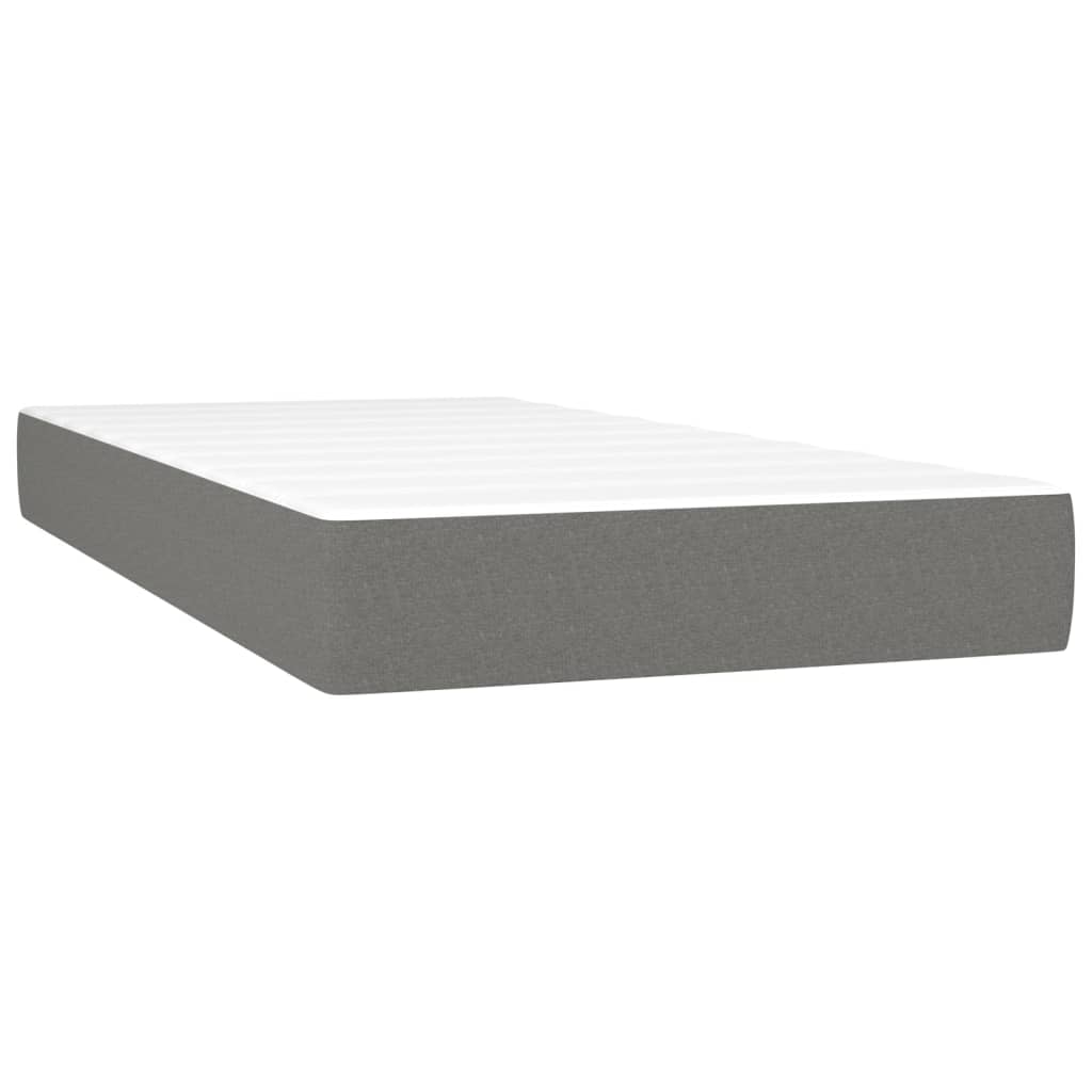 Boxspringbett Mit Matratze Stoff Dunkelgrau