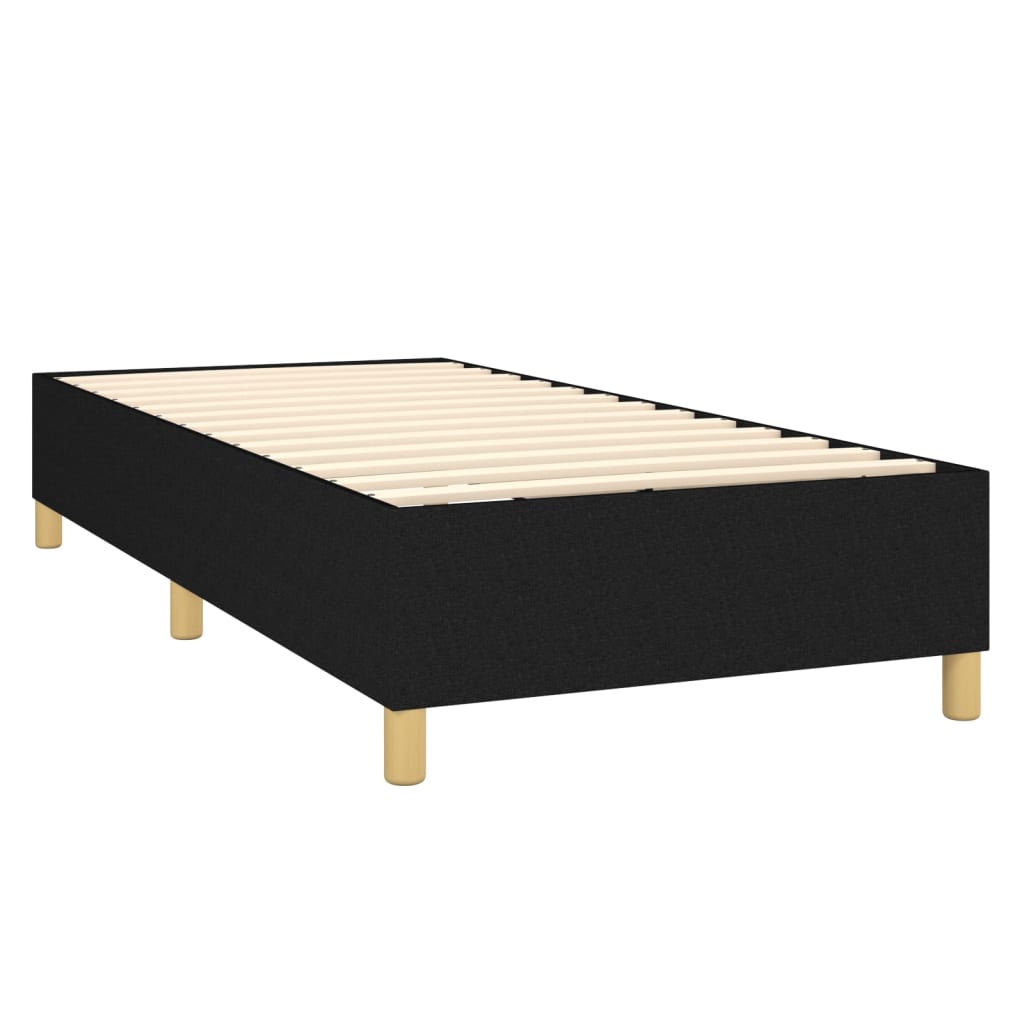 Boxspringbett Mit Matratze Stoff Schwarz