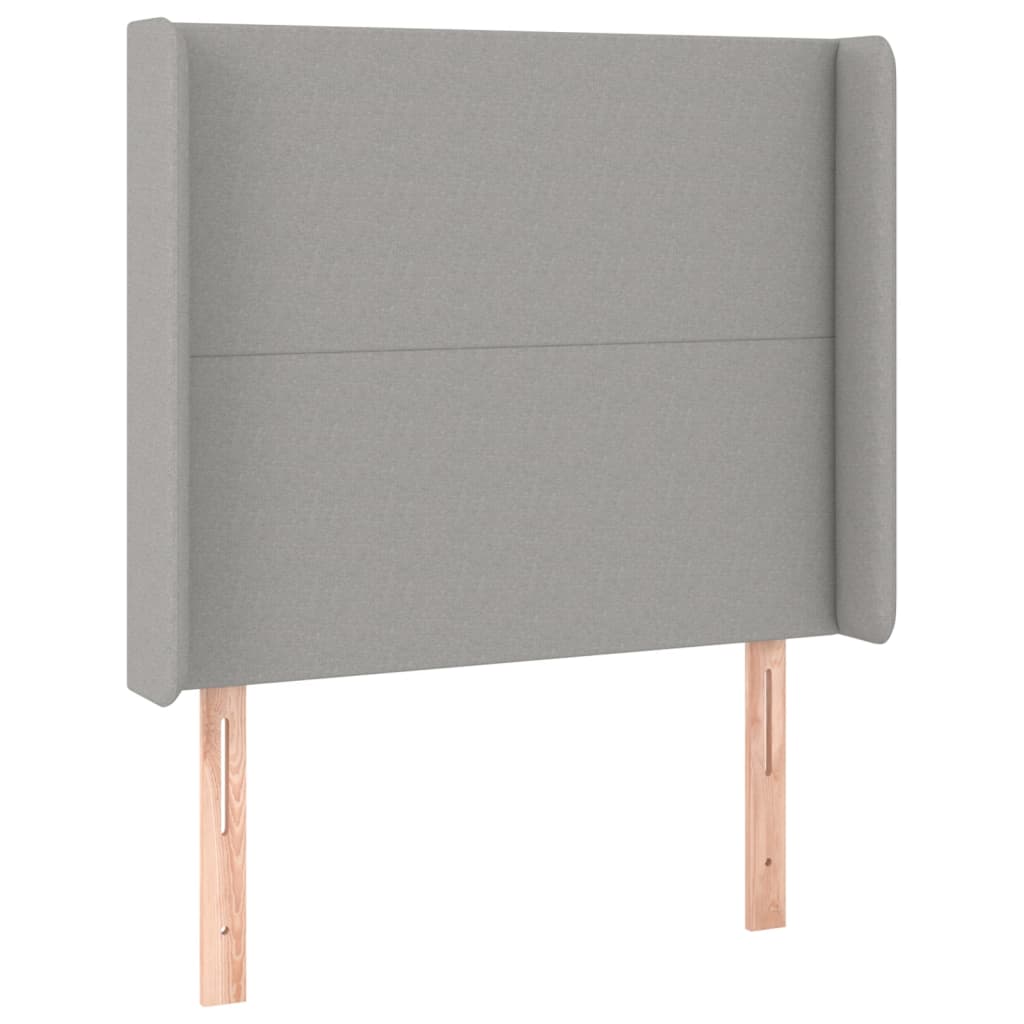 Boxspringbett Mit Matratze Stoff Hellgrau