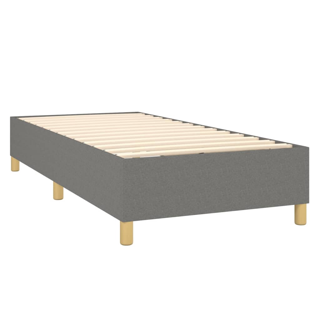 Boxspringbett Mit Matratze Stoff Dunkelgrau