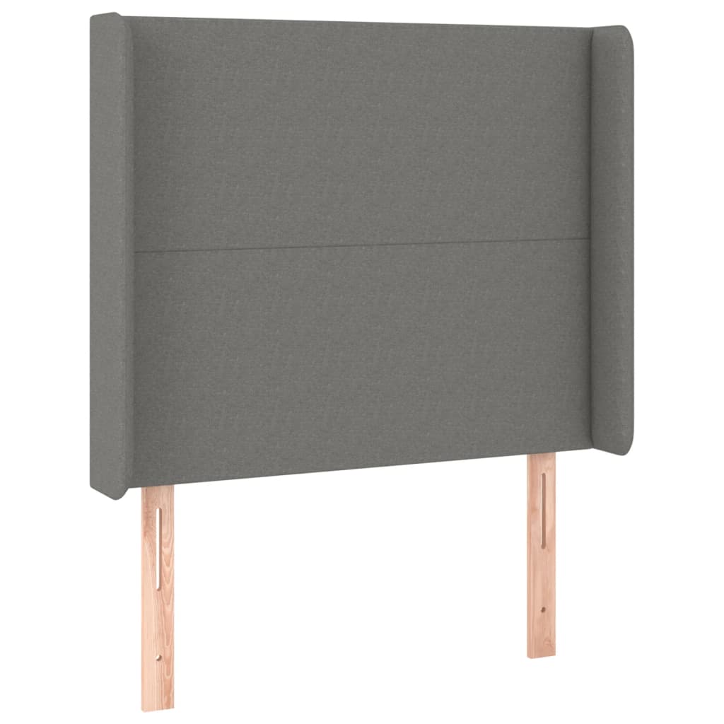 Boxspringbett Mit Matratze Stoff Dunkelgrau