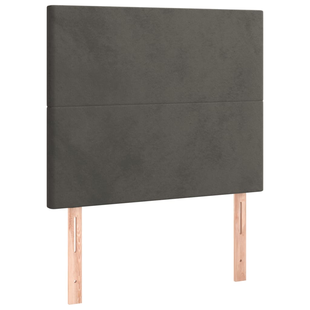 Boxspringbett Mit Matratze Samt Dunkelgrau