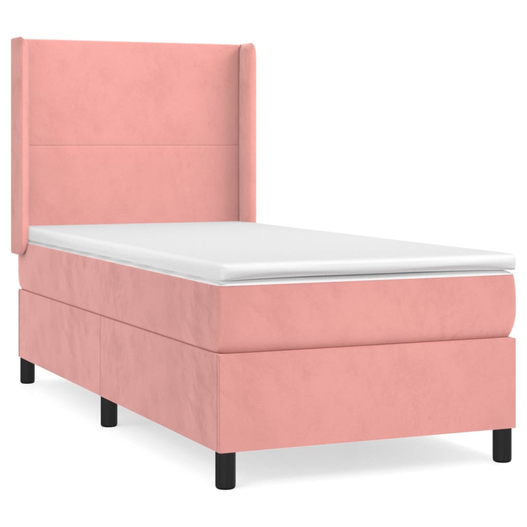 Boxspringbett Mit Matratze Samt Rosa