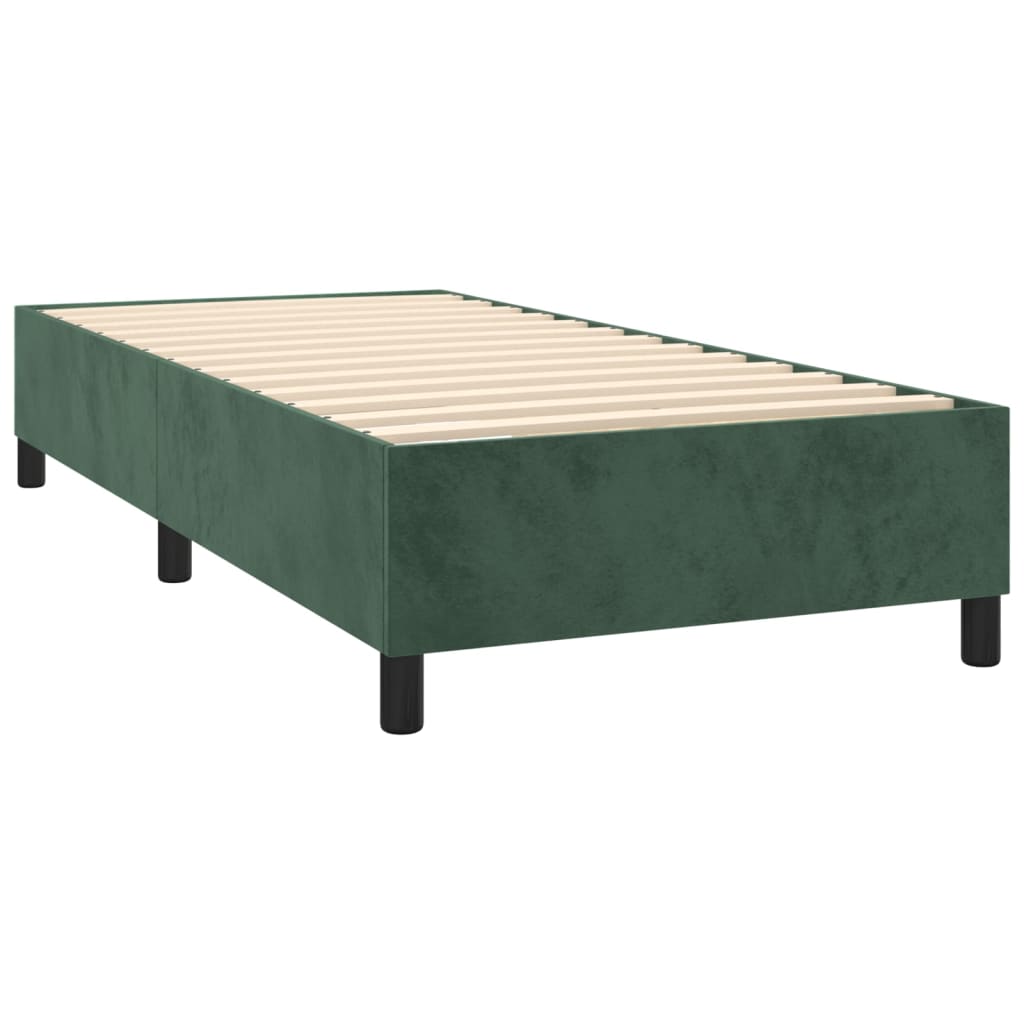 Boxspringbett Mit Matratze Samt Dunkelgrün