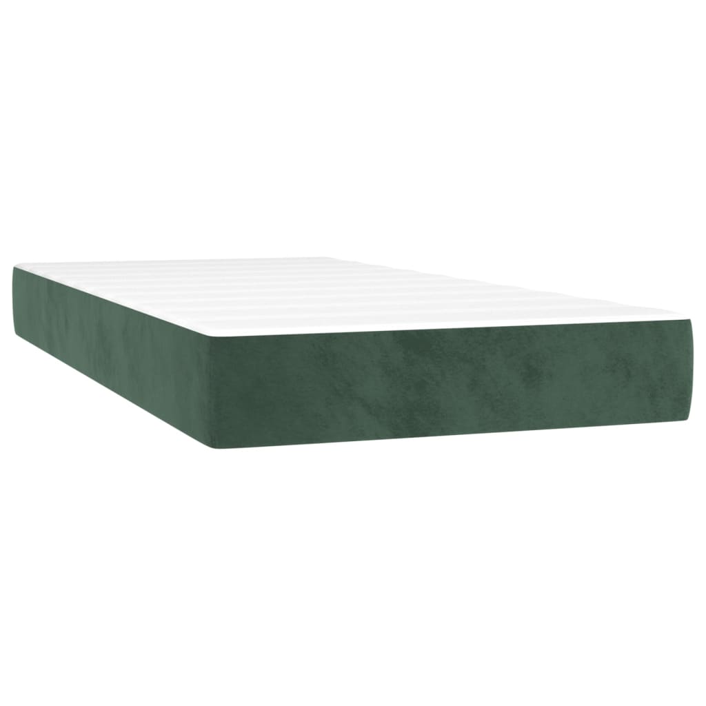 Boxspringbett Mit Matratze Samt Dunkelgrün