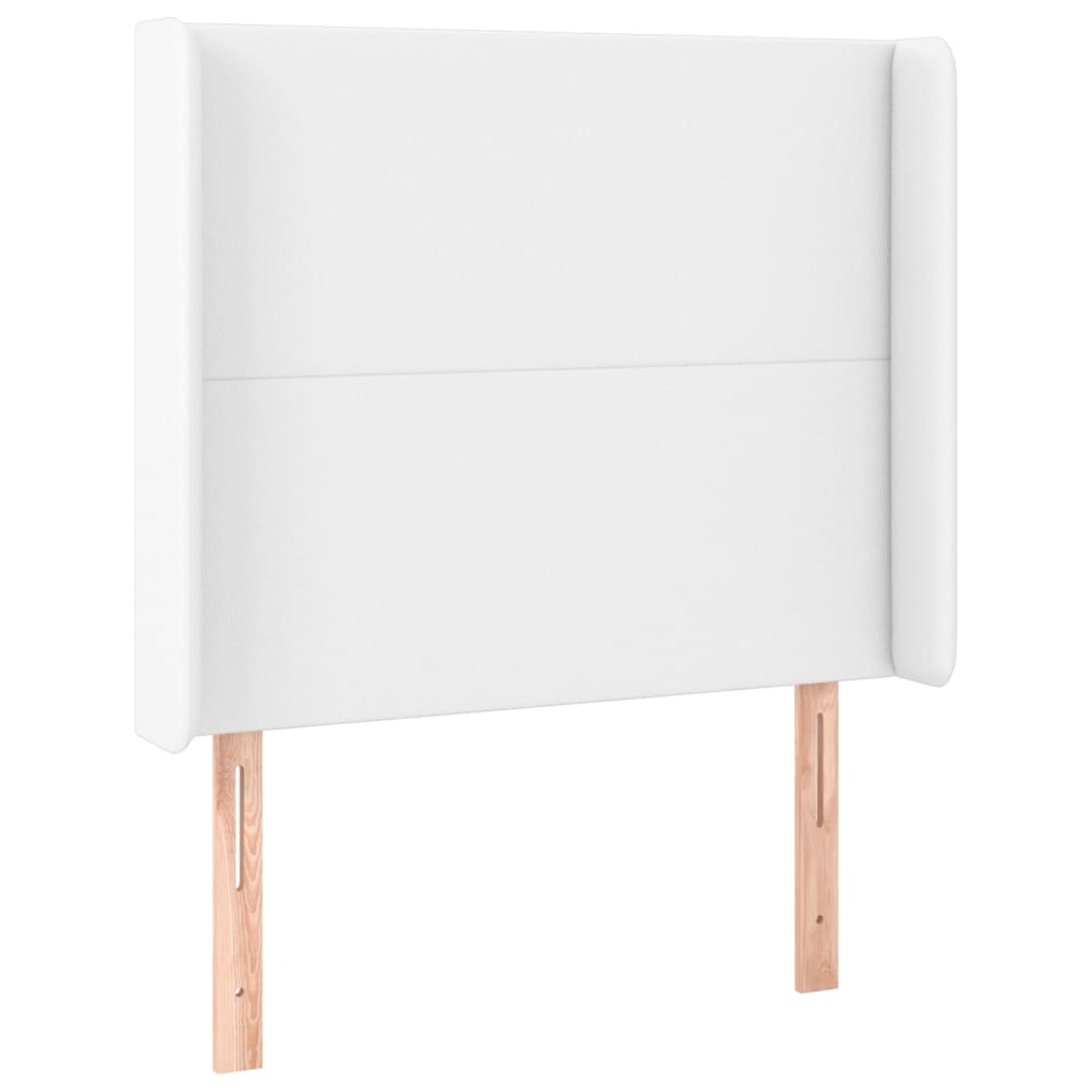 Boxspringbett Mit Matratze & Led Kunstleder Weiß