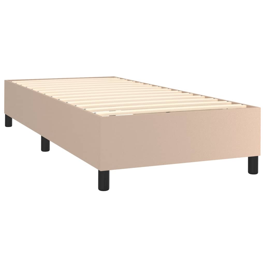 Boxspringbett Mit Matratze & Led -Braun 100X200Cm Cappuccino