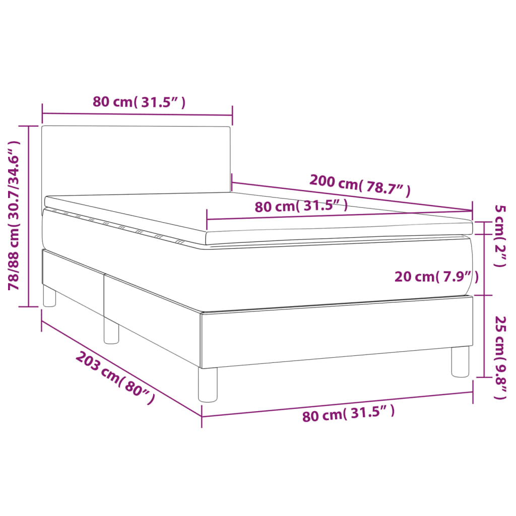 Boxspringbett Mit Matratze & Led Samt Dunkelgrün
