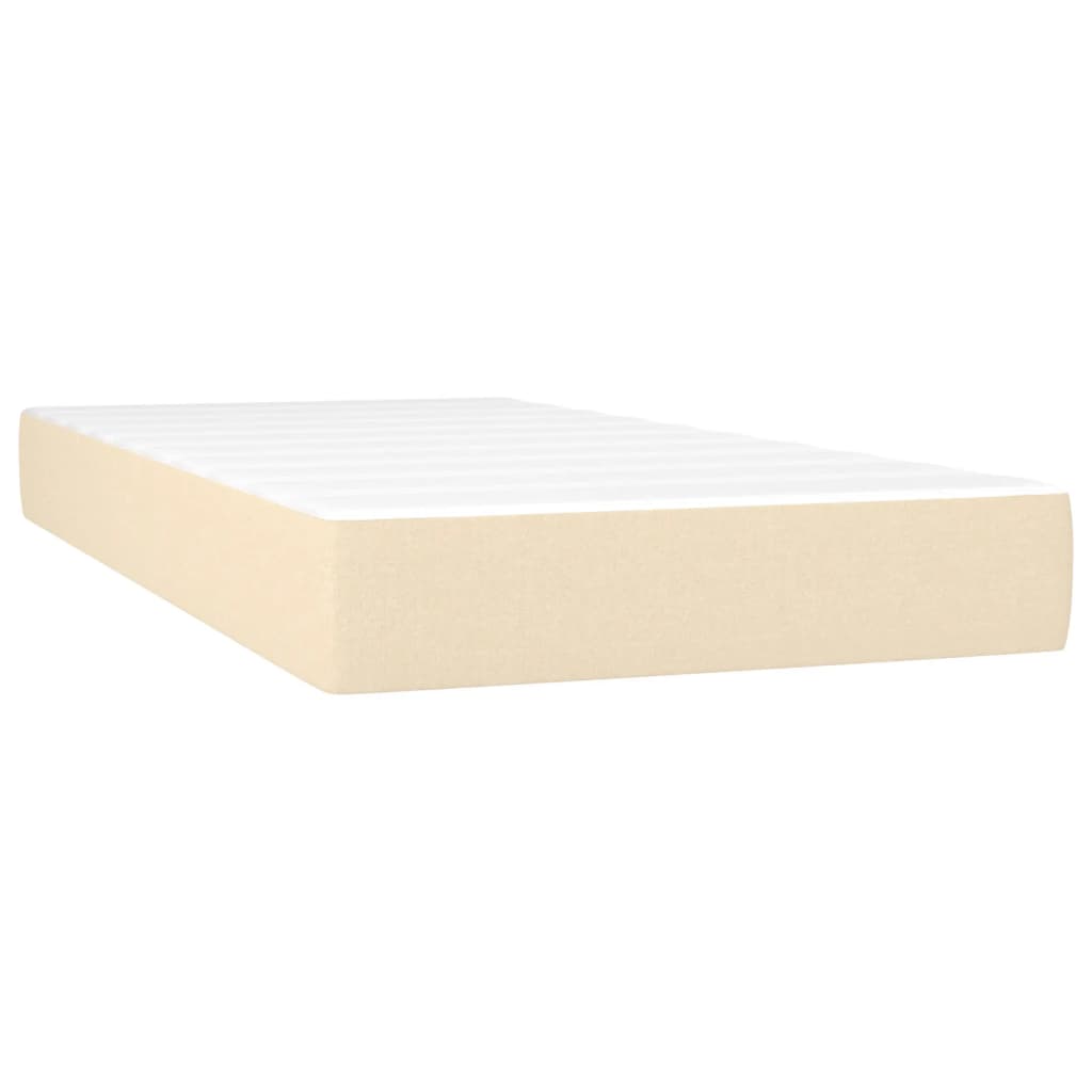 Boxspringbett Mit Matratze Stoff Creme