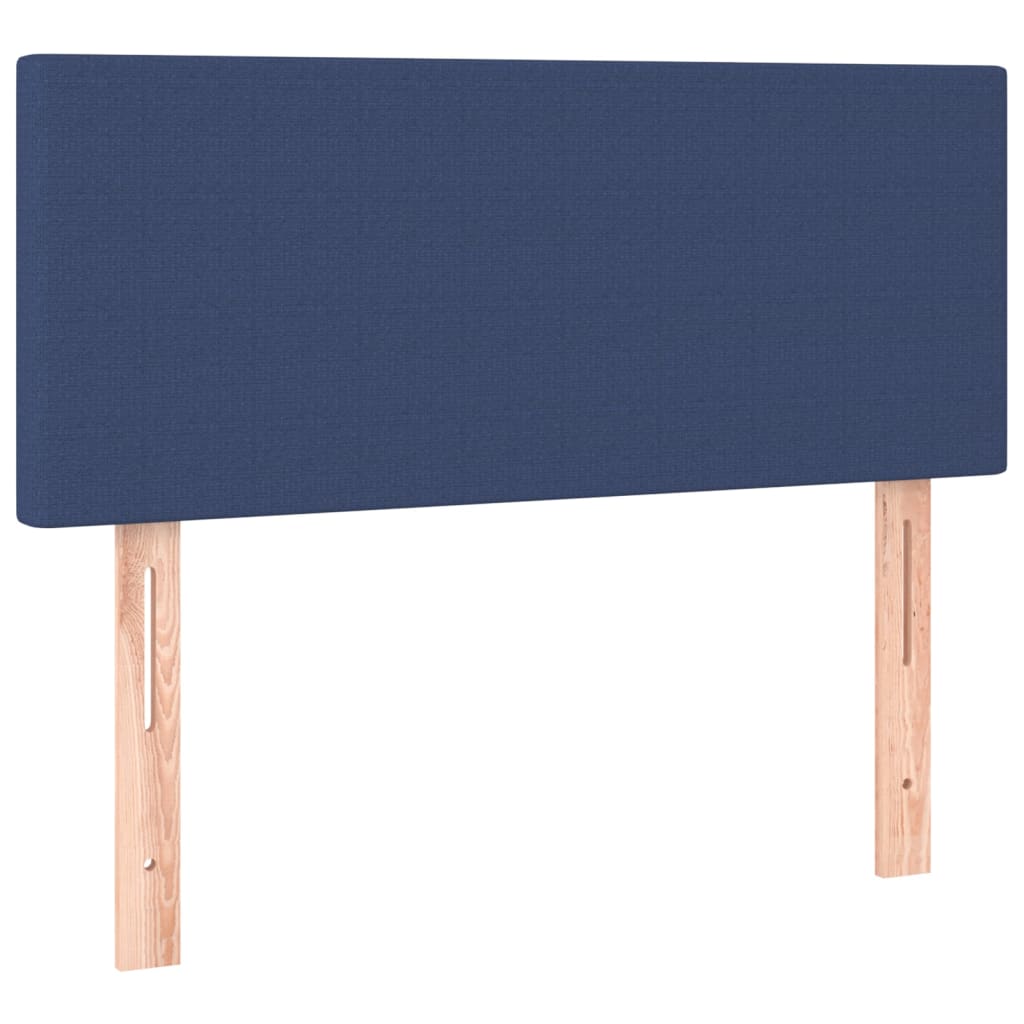 Boxspringbett Mit Matratze Stoff Blau