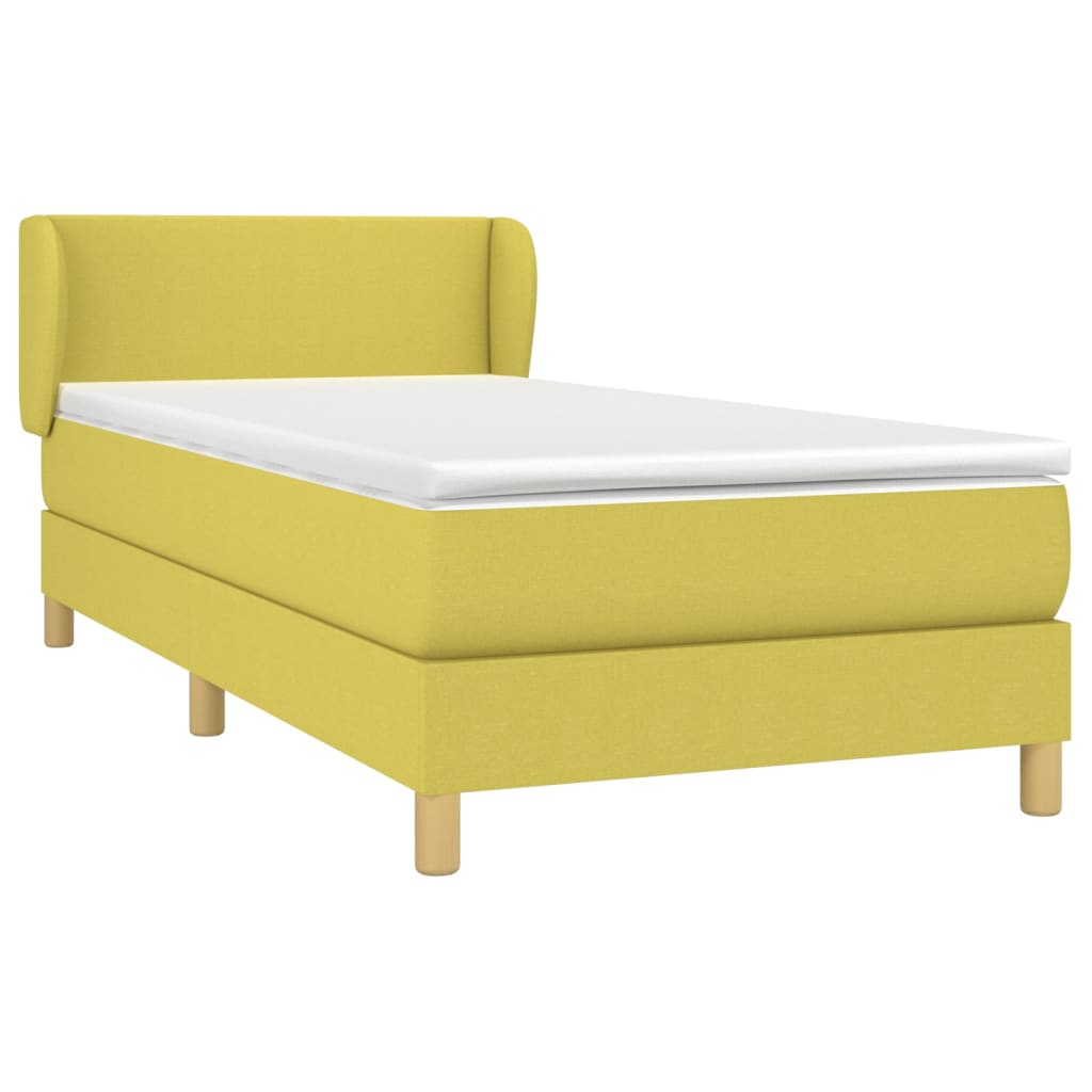 Boxspringbett Mit Matratze Stoff Grün
