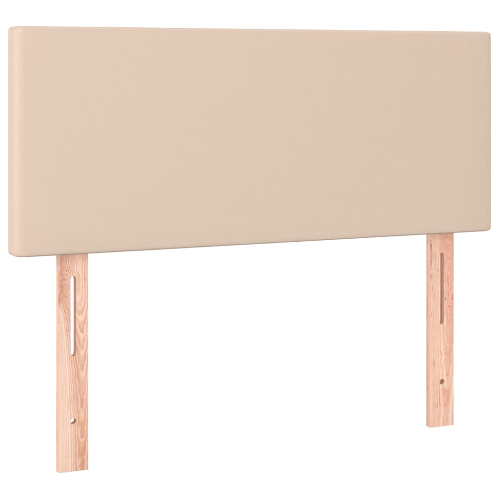 Boxspringbett Mit Matratze -Braun 90X200Cm Kunstleder Cappuccino
