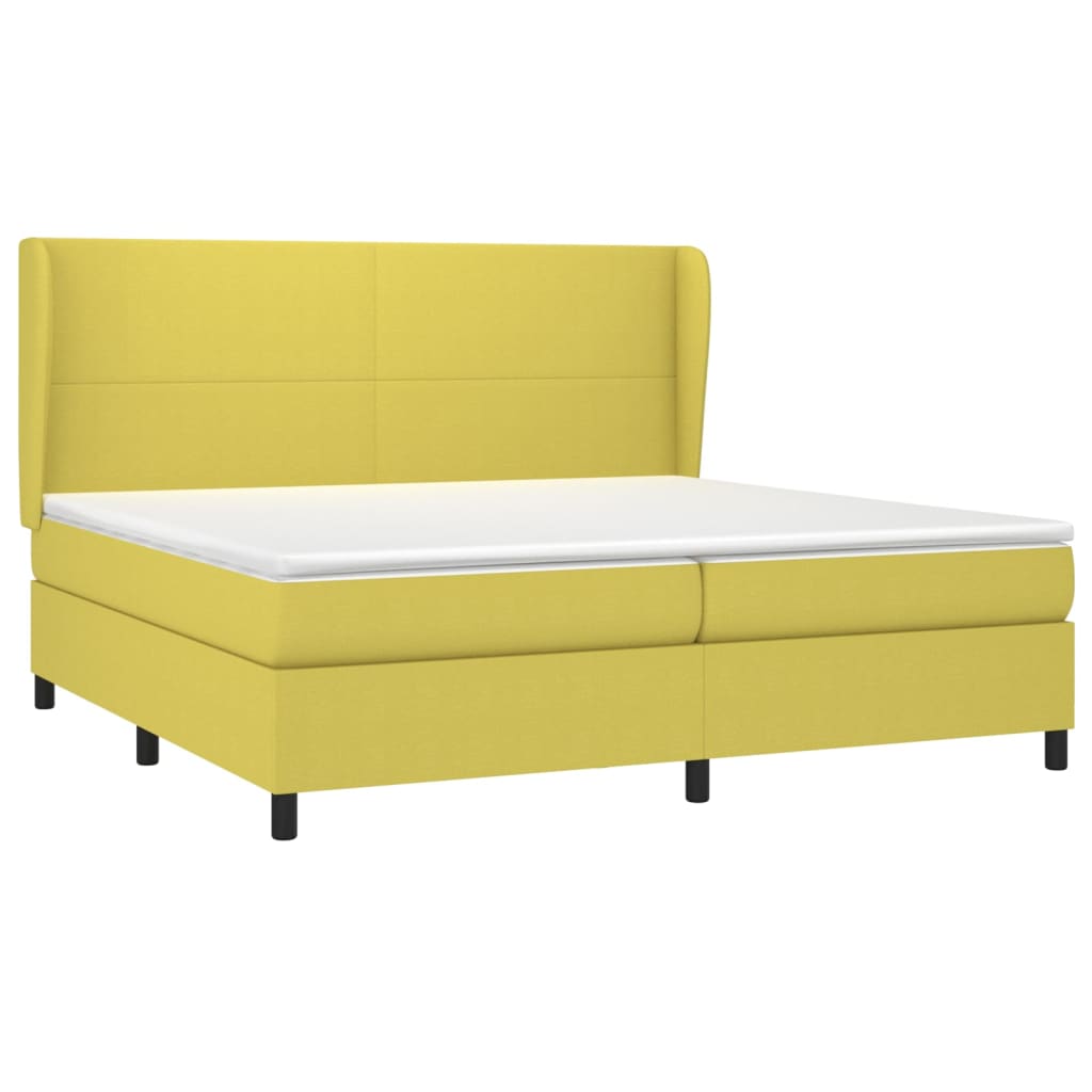 Boxspringbett Mit Matratze Stoff Grün