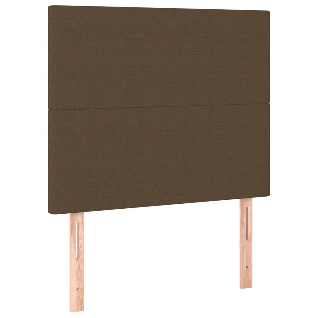 Boxspringbett Mit Matratze Stoff Dunkelbraun