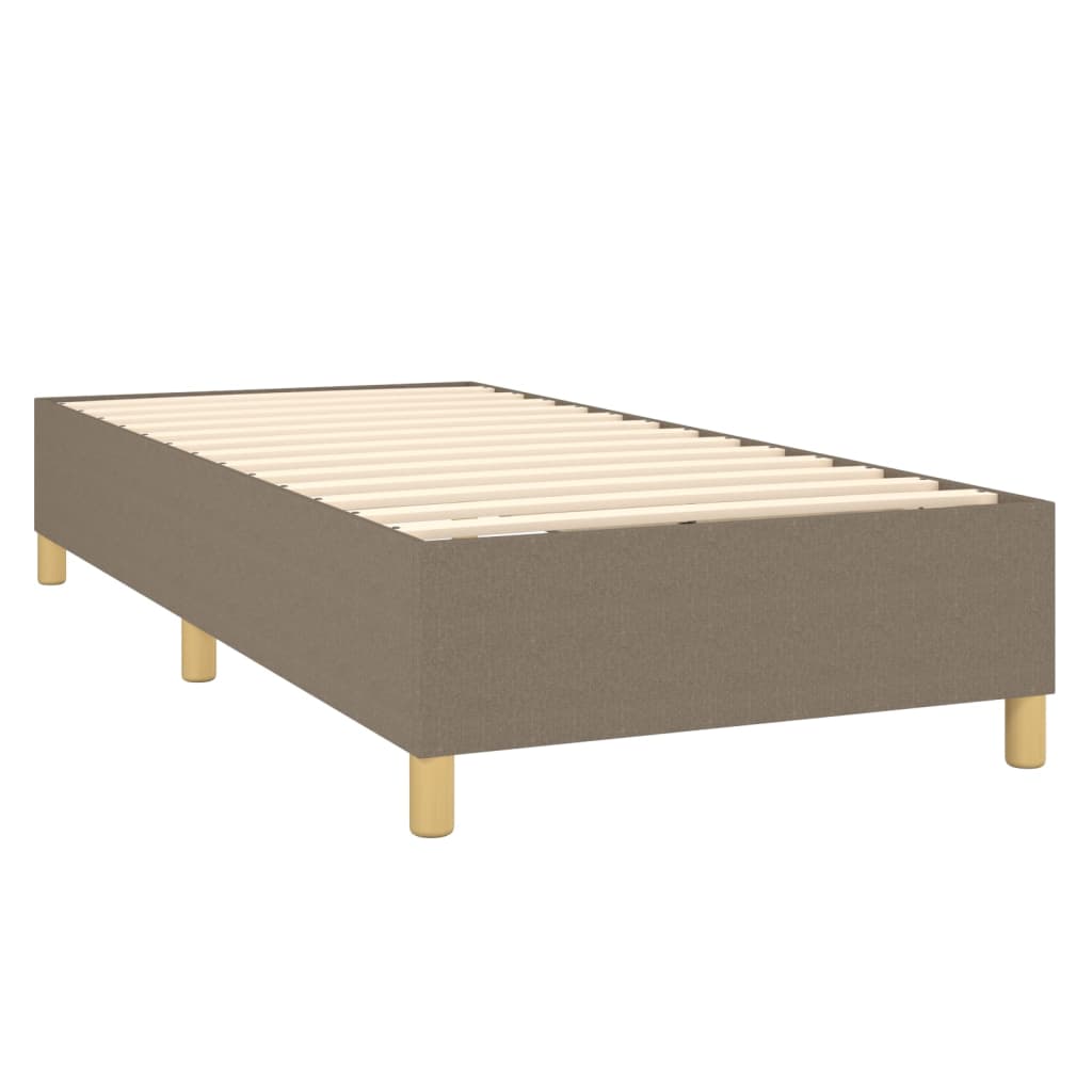 Boxspringbett Mit Matratze Stoff Taupe