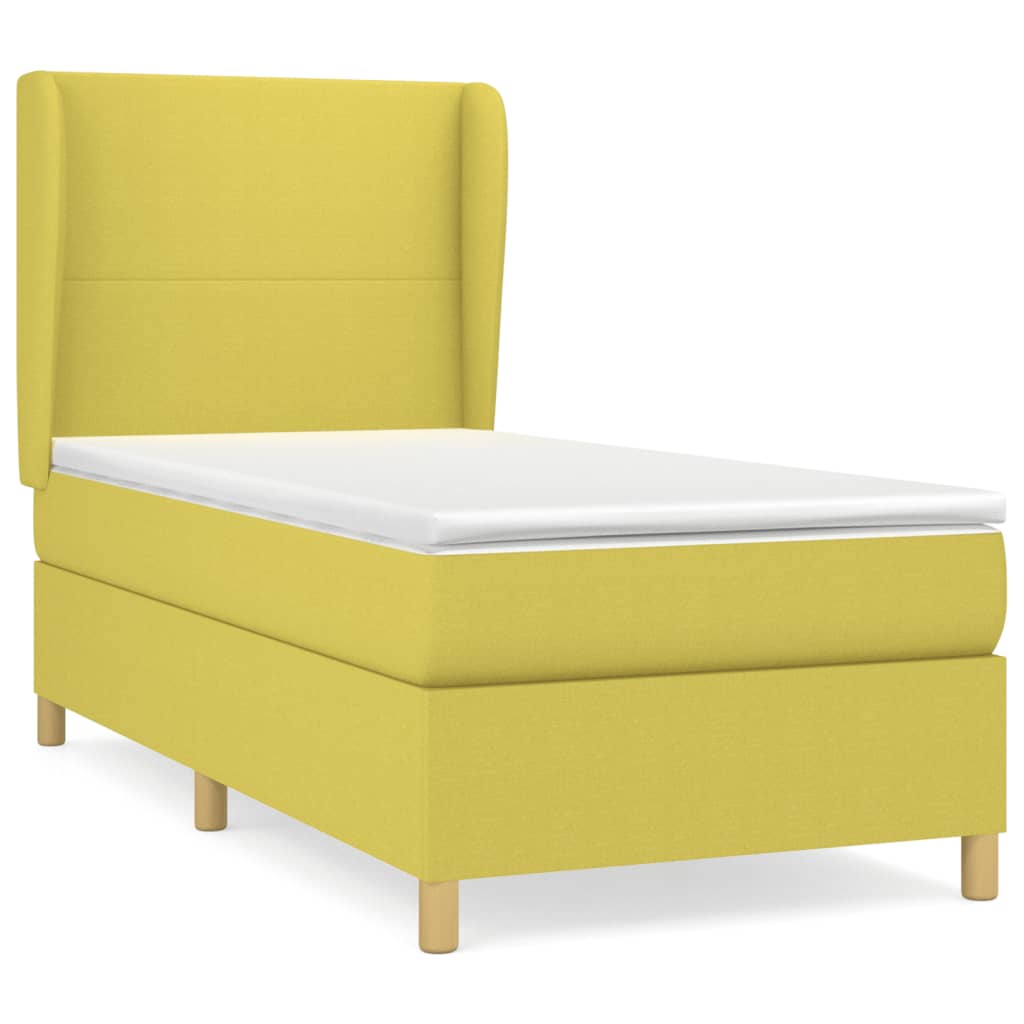Boxspringbett Mit Matratze Stoff Grün