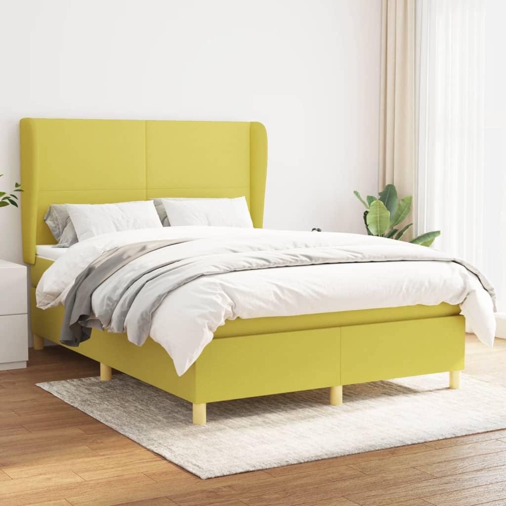 Boxspringbett Mit Matratze Stoff Grün
