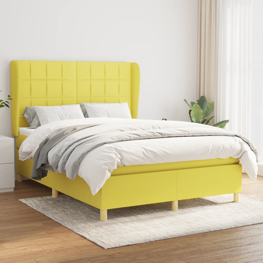 Boxspringbett Mit Matratze Stoff Grün