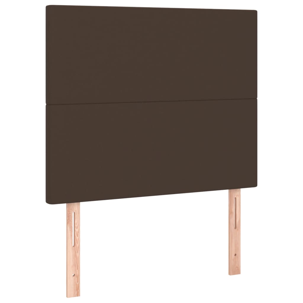 Boxspringbett Mit Matratze Kunstleder Braun