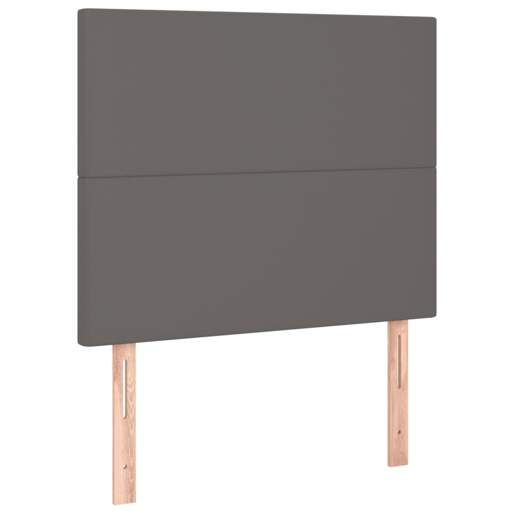 Boxspringbett Mit Matratze Kunstleder Grau