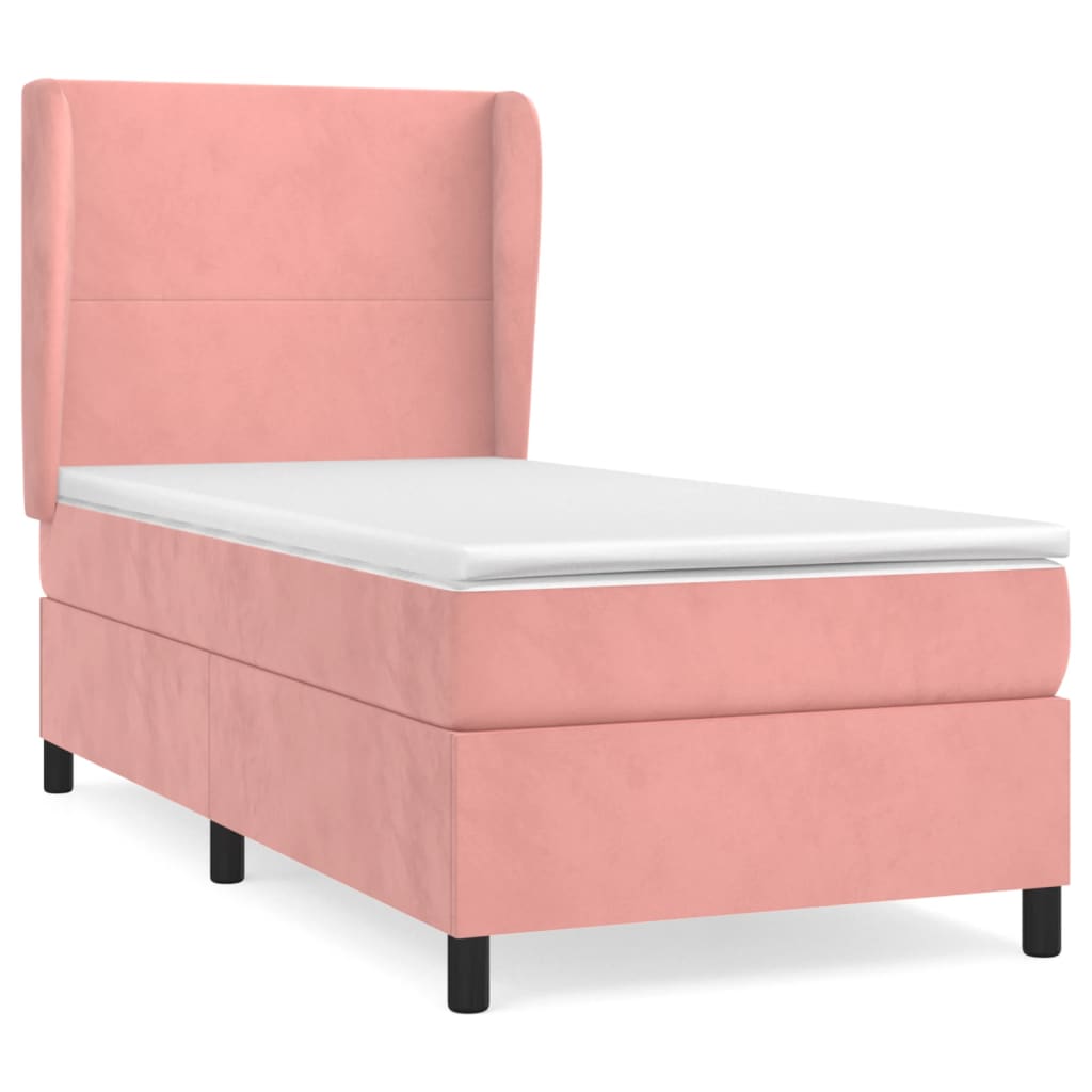Boxspringbett Mit Matratze Samt Rosa