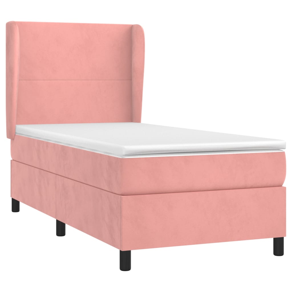 Boxspringbett Mit Matratze Samt Rosa
