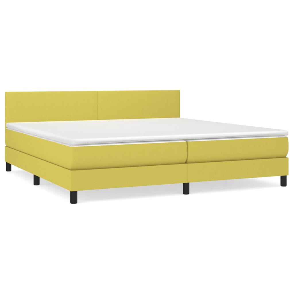 Boxspringbett Mit Matratze Stoff Grün