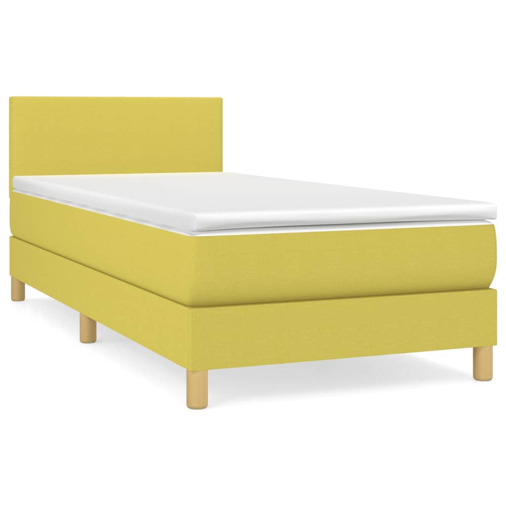 Boxspringbett Mit Matratze Stoff Grün