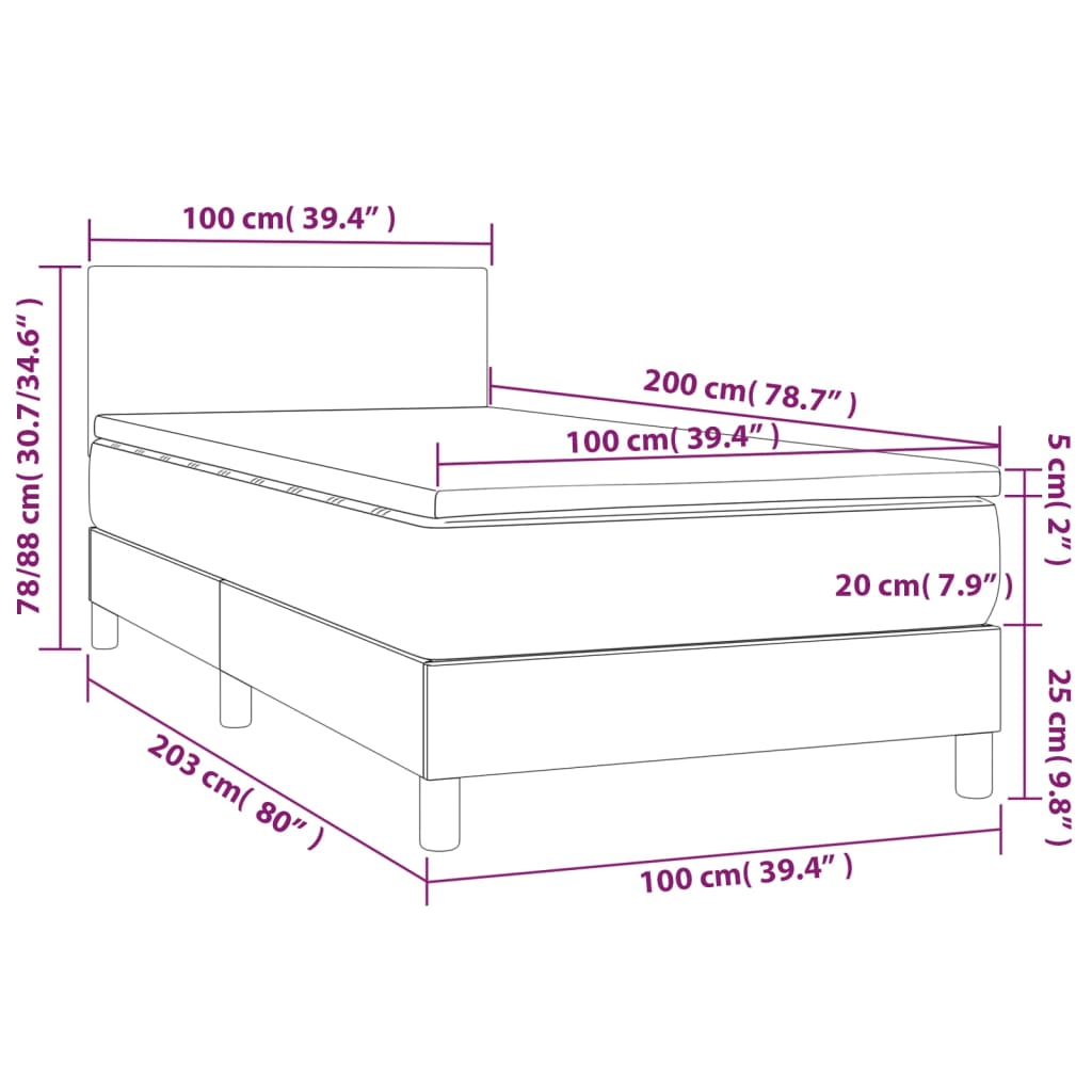 Boxspringbett Mit Matratze Stoff Grün