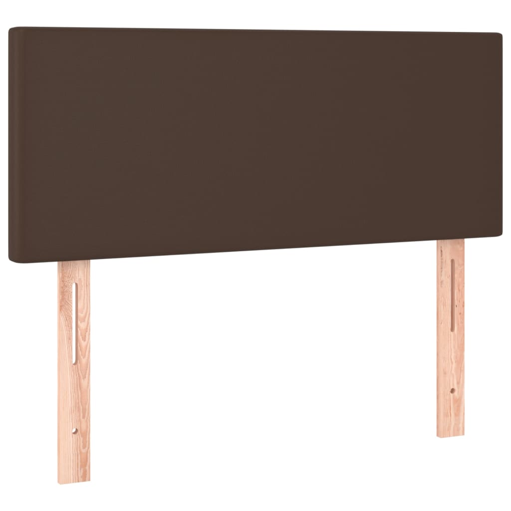 Boxspringbett Mit Matratze Kunstleder Braun