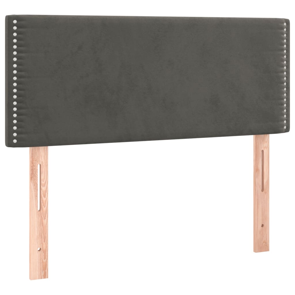 Boxspringbett Mit Matratze Samt Dunkelgrau