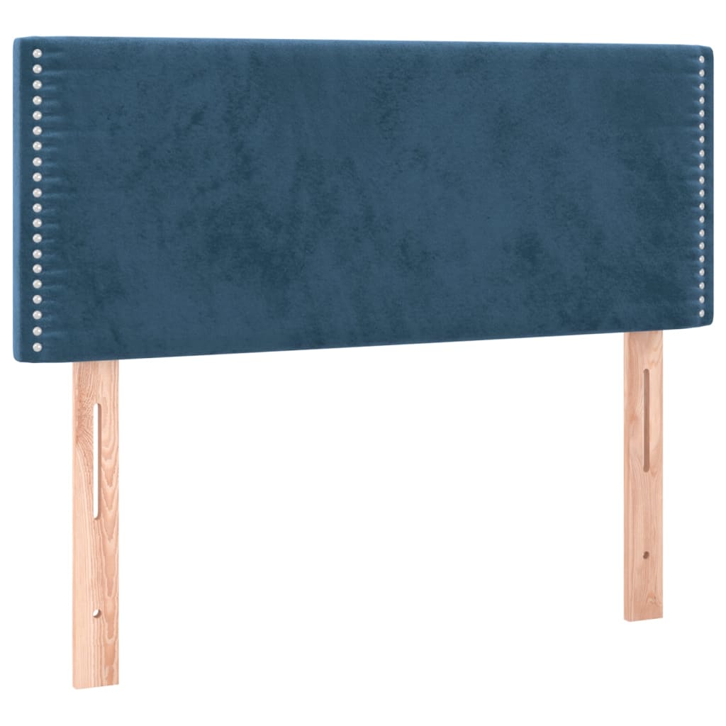 Boxspringbett Mit Matratze Samt Dunkelblau