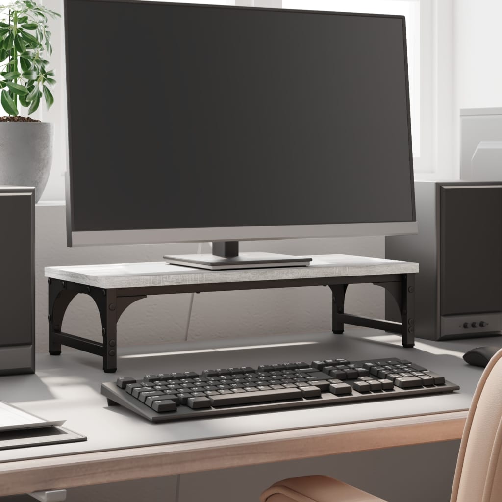 Monitorständer Braun Eichen-Optik Holzwerkstoff