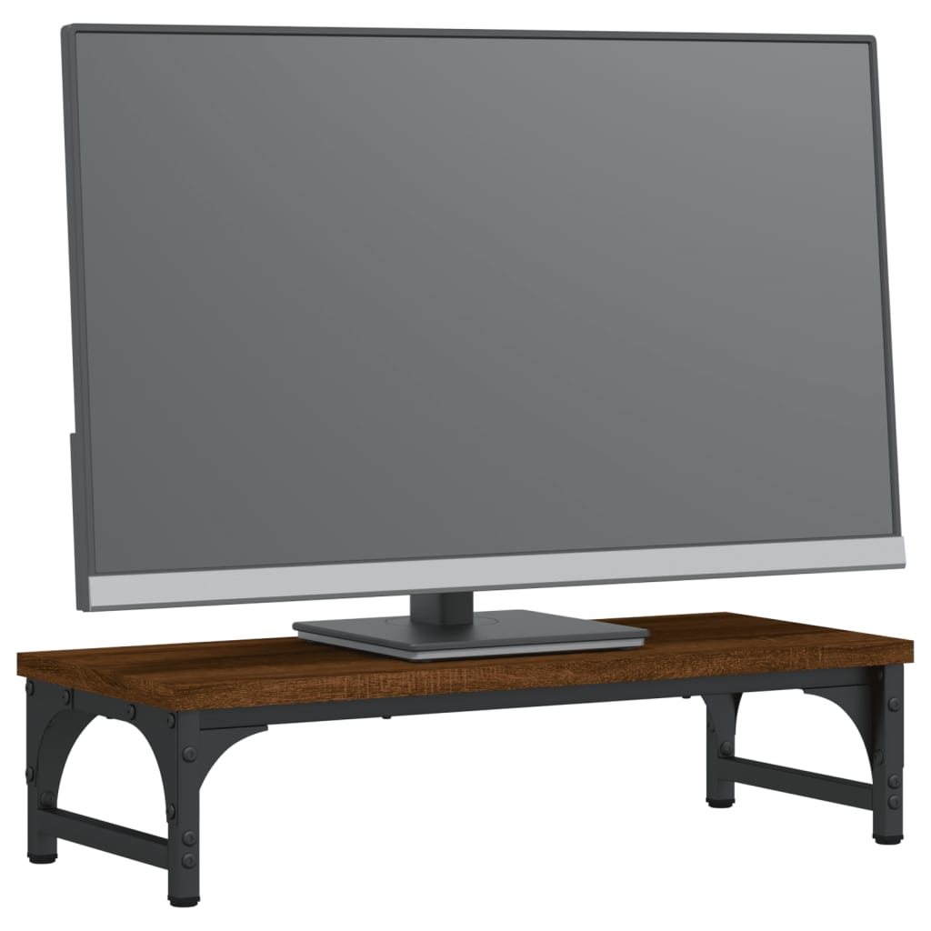 Monitorständer Braun Eichen-Optik Holzwerkstoff