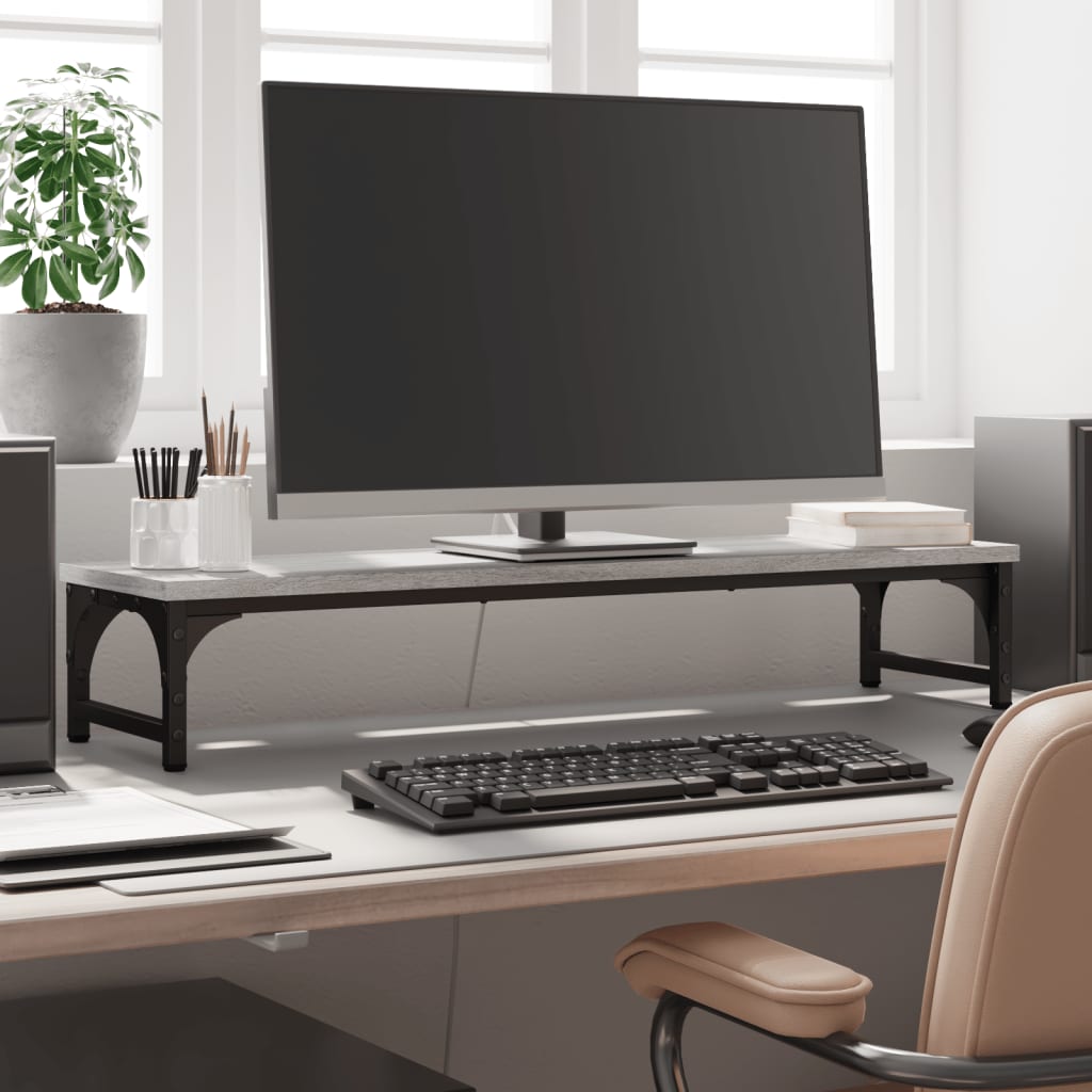 Monitorständer Braun Eichen-Optik Holzwerkstoff