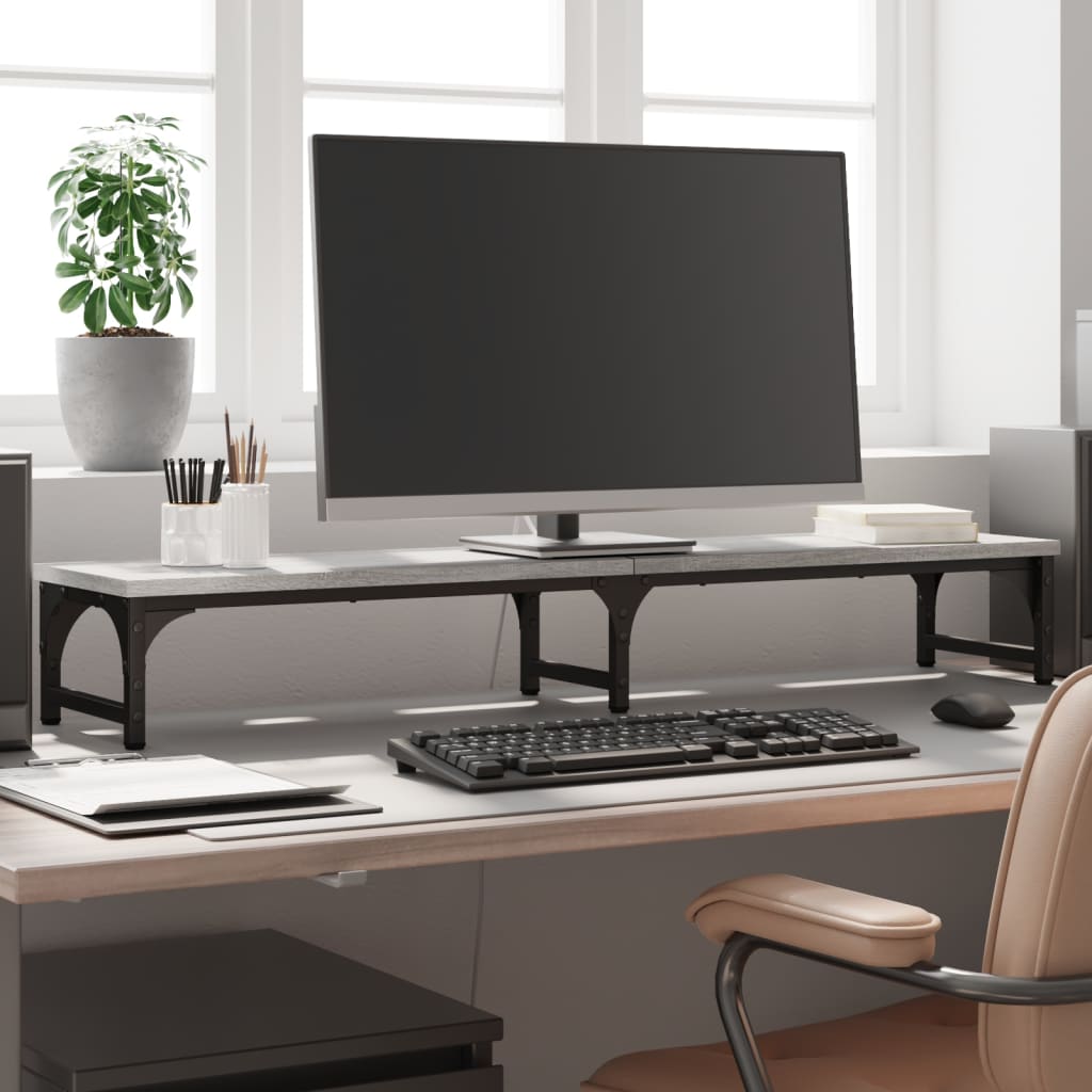 Monitorständer Braun Eichen-Optik Holzwerkstoff
