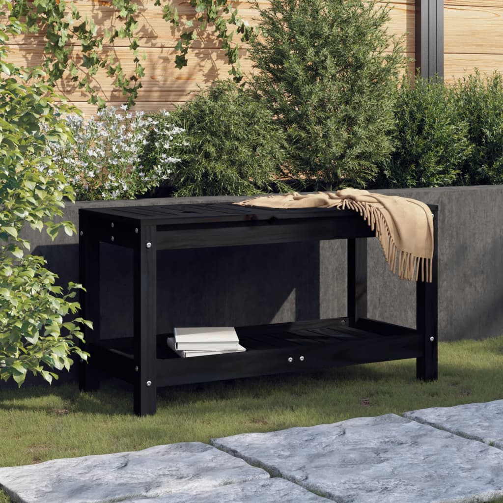 Gartenbank Weiß Massivholz Kiefer